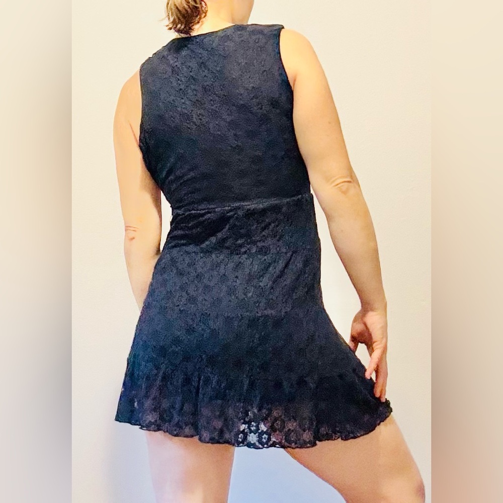 American Rag Lace Mini Dress in Navy